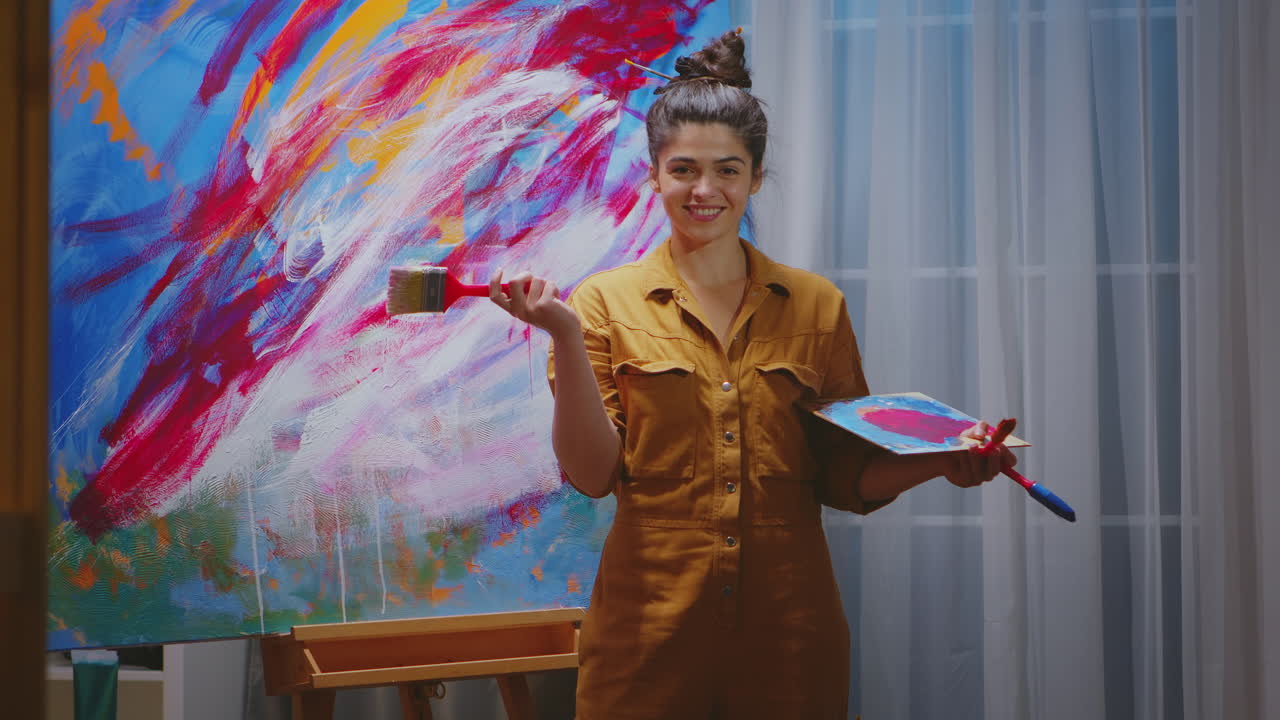 추상 화가의 초상화