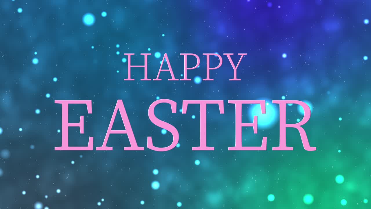 Happy Easter event text animation motion graphics