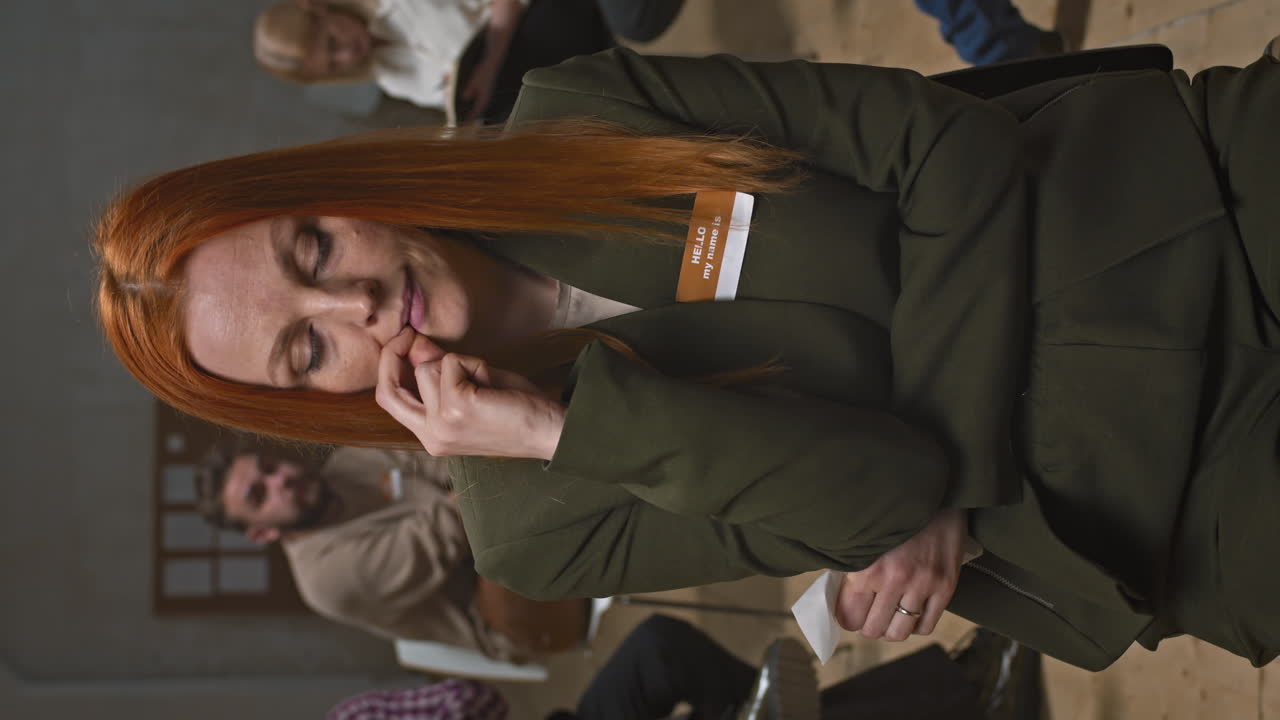 Portrait of Woman with Bipolar Disorder at Mental Support Session