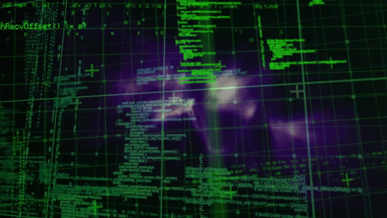 animación del procesamiento de datos sobre la red