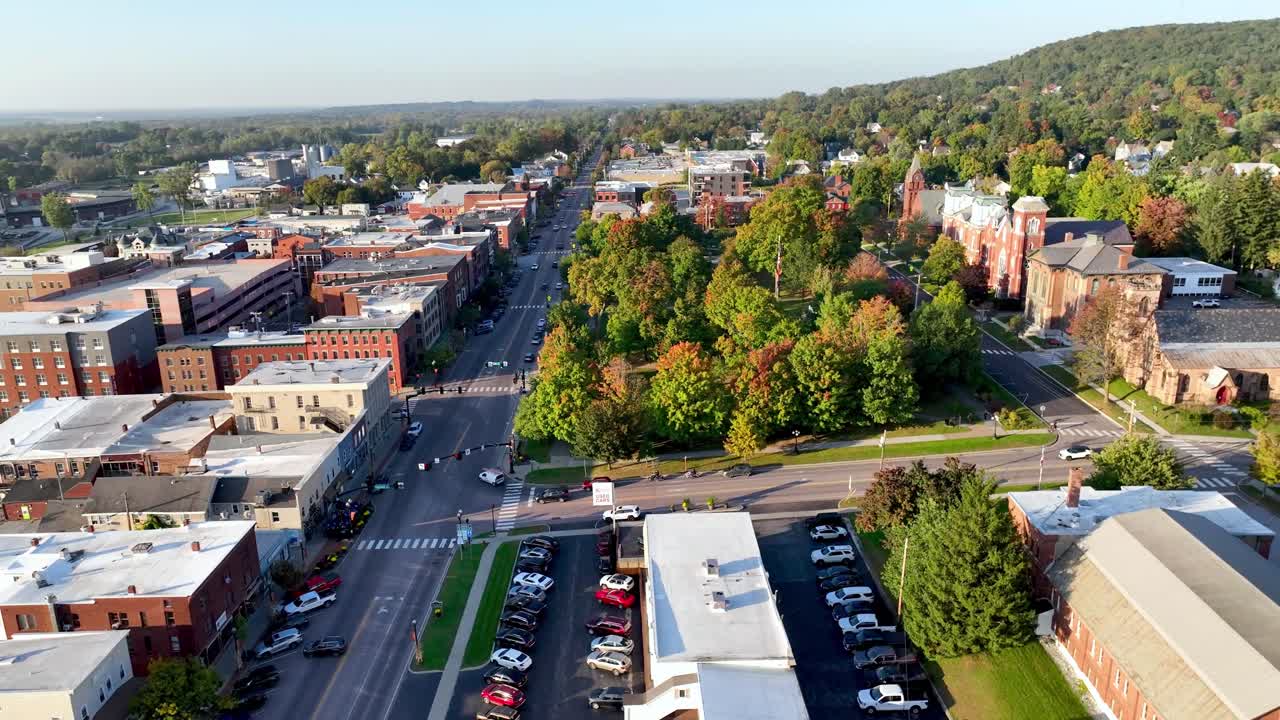 aerial orbit high over st albans vermont