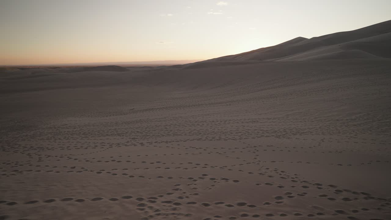 Sand Dunes Landscape at Sunset