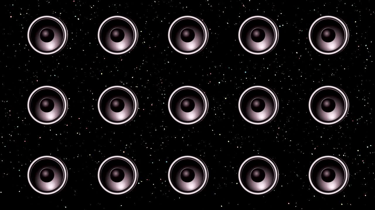 ilustración animada abstracta con un círculo pulsante