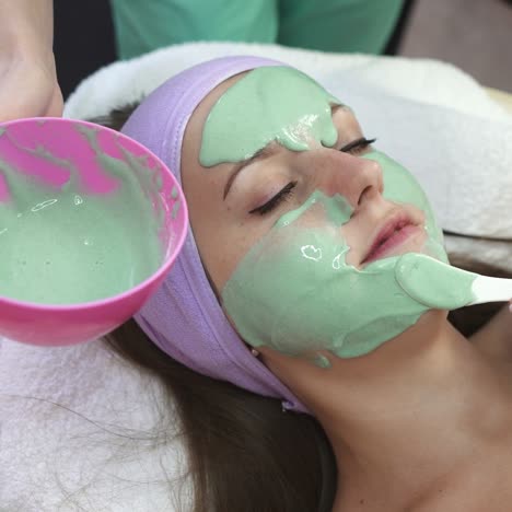 facial mask on face