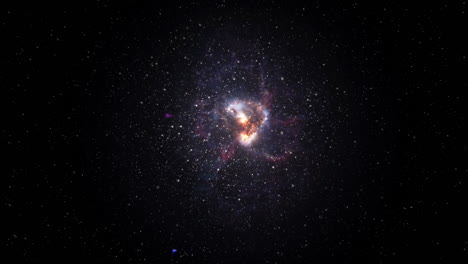 una toma vfx del espacio profundo con estrellas, planetas y nebulosas