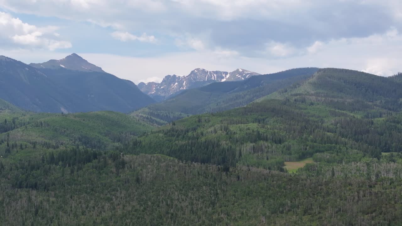 el bosque nacional del río blanco es una foto aérea amplia.