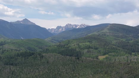 white river national forest aerial wide shot
