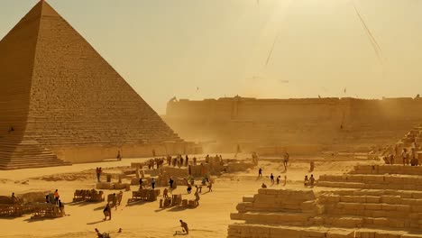 the pyramids of giza in egypt