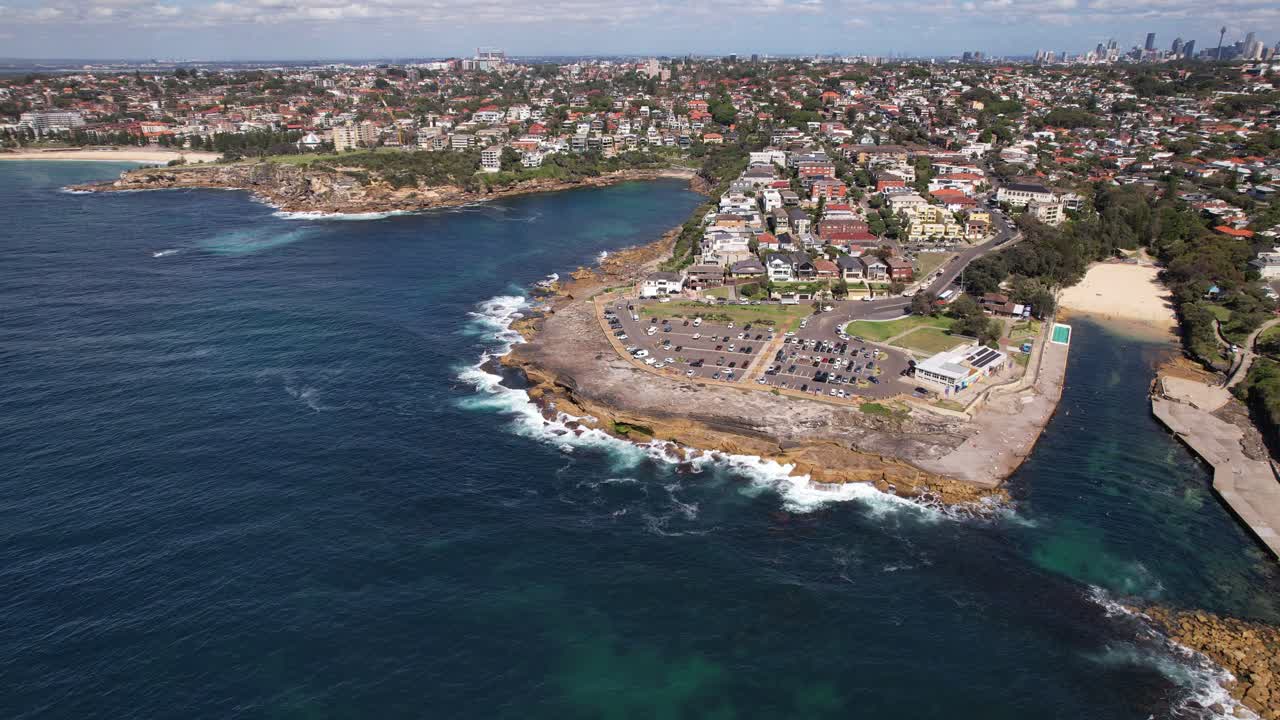 Clovelly Beach And Gordons Bay In Sydney, NSW, Australia - Drone Shot
