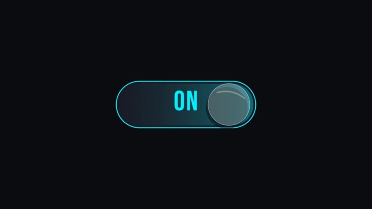 Digital Toggle Switch Changing From Off To On