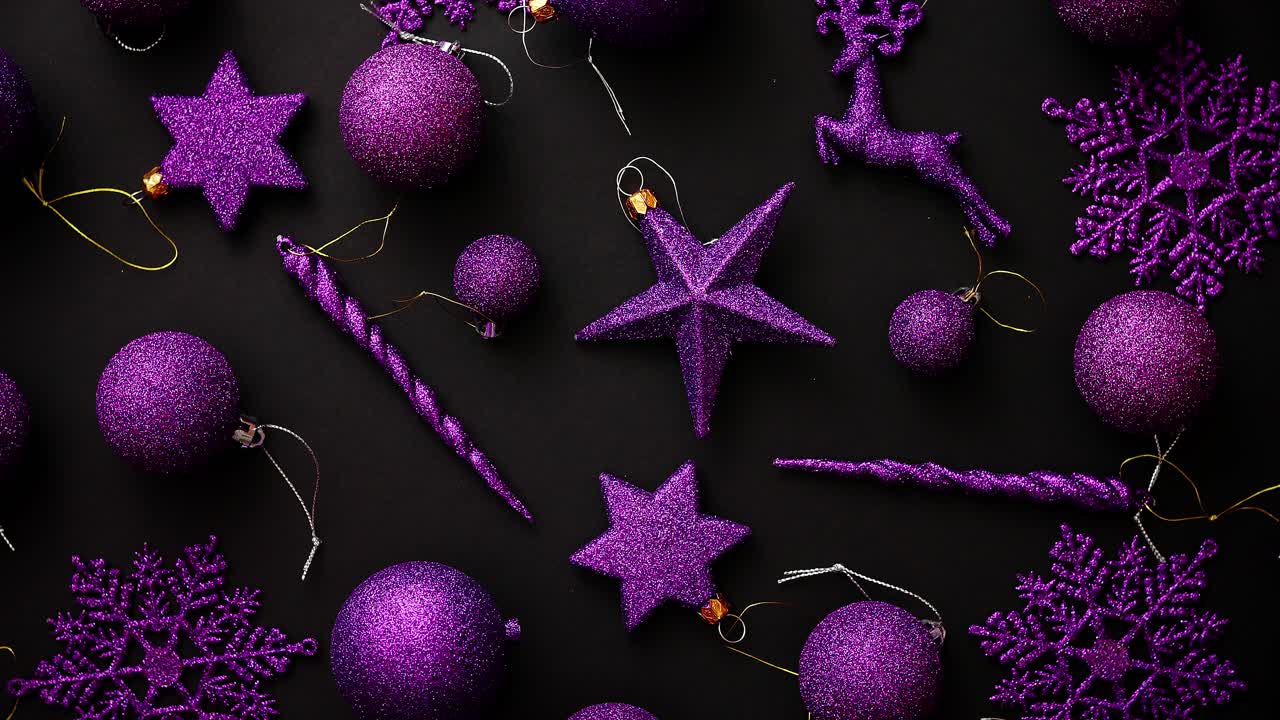 vista superior de la decoración navideña