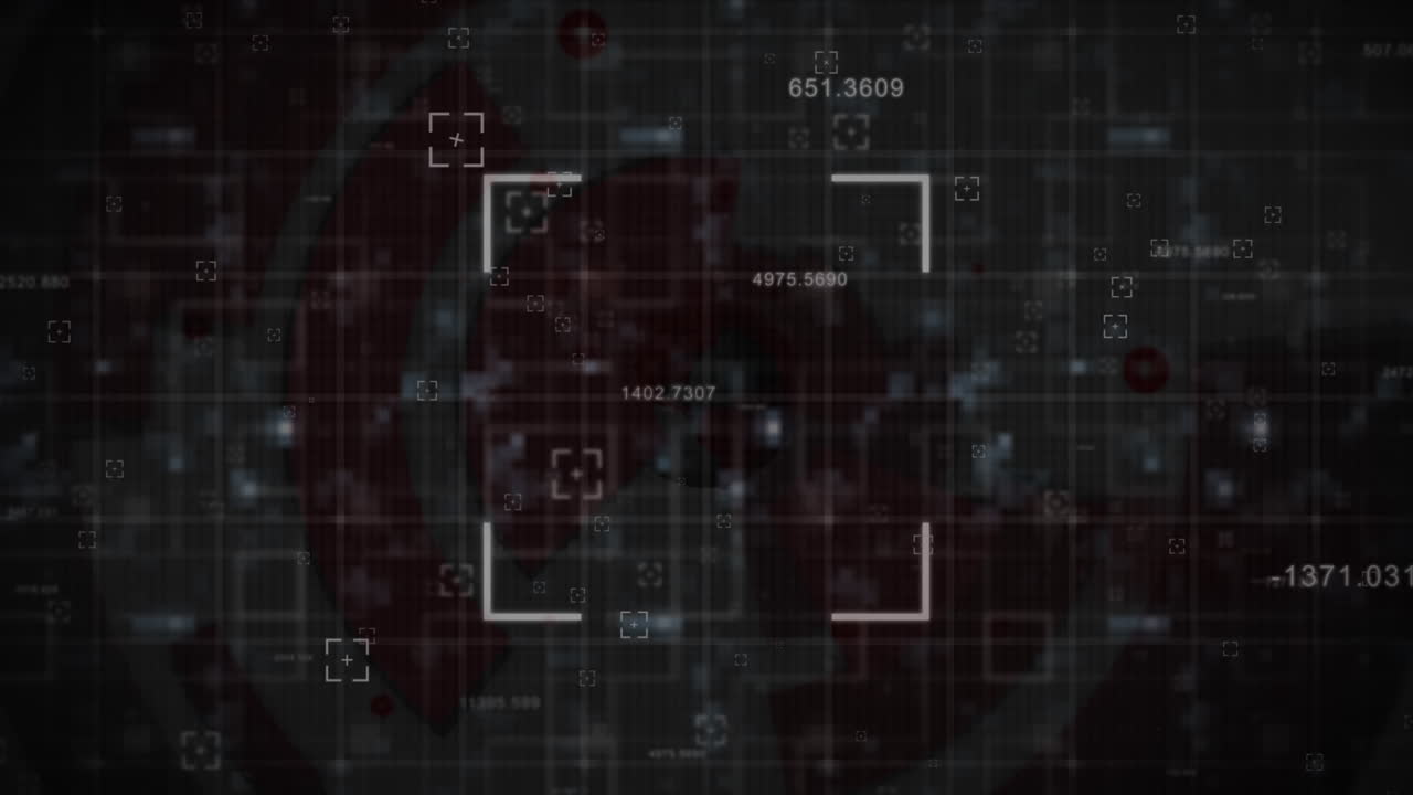 Animation of data processing over scope scanning
