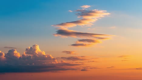 dramatic evening sky: a stunning display of clouds and colors at sunset capturing the ethereal beauty of nature's transitional moments