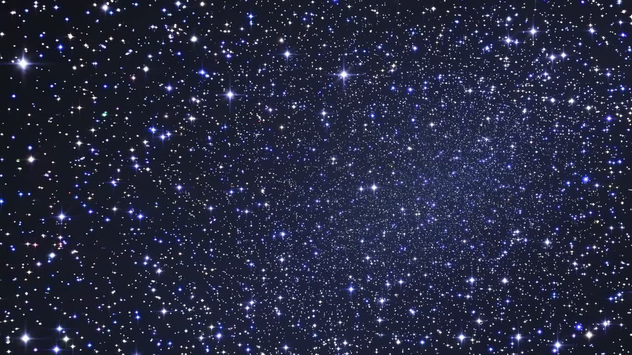 En fascinerende video av en stjerneklar nattehimmel, fanget fra et bredt vinkel perspektiv