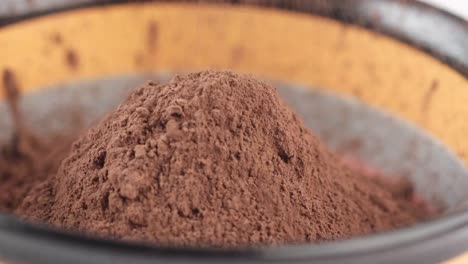 cocoa powder in a bowl