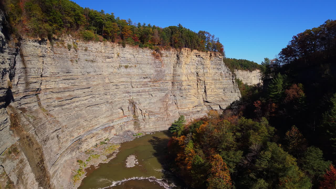 Scenic View of Letchworth State Park's Gorge and River