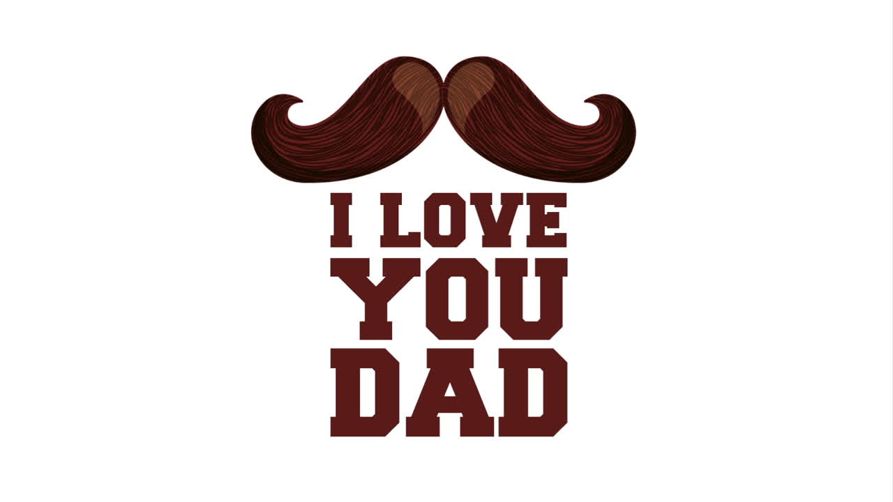 feliz día del padre diseño, animación de video