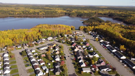 Drone-Vista-Aérea-De-Matagami-Quebec-Canadá