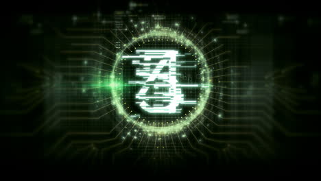 futuristic countdown timer animation from 10 to 0 seconds for video and film projects, featuring sleek digital effects, dynamic transitions, and high-tech visual elements