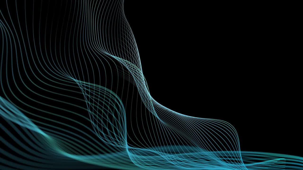 Abstract lines on dark gray wavy motion