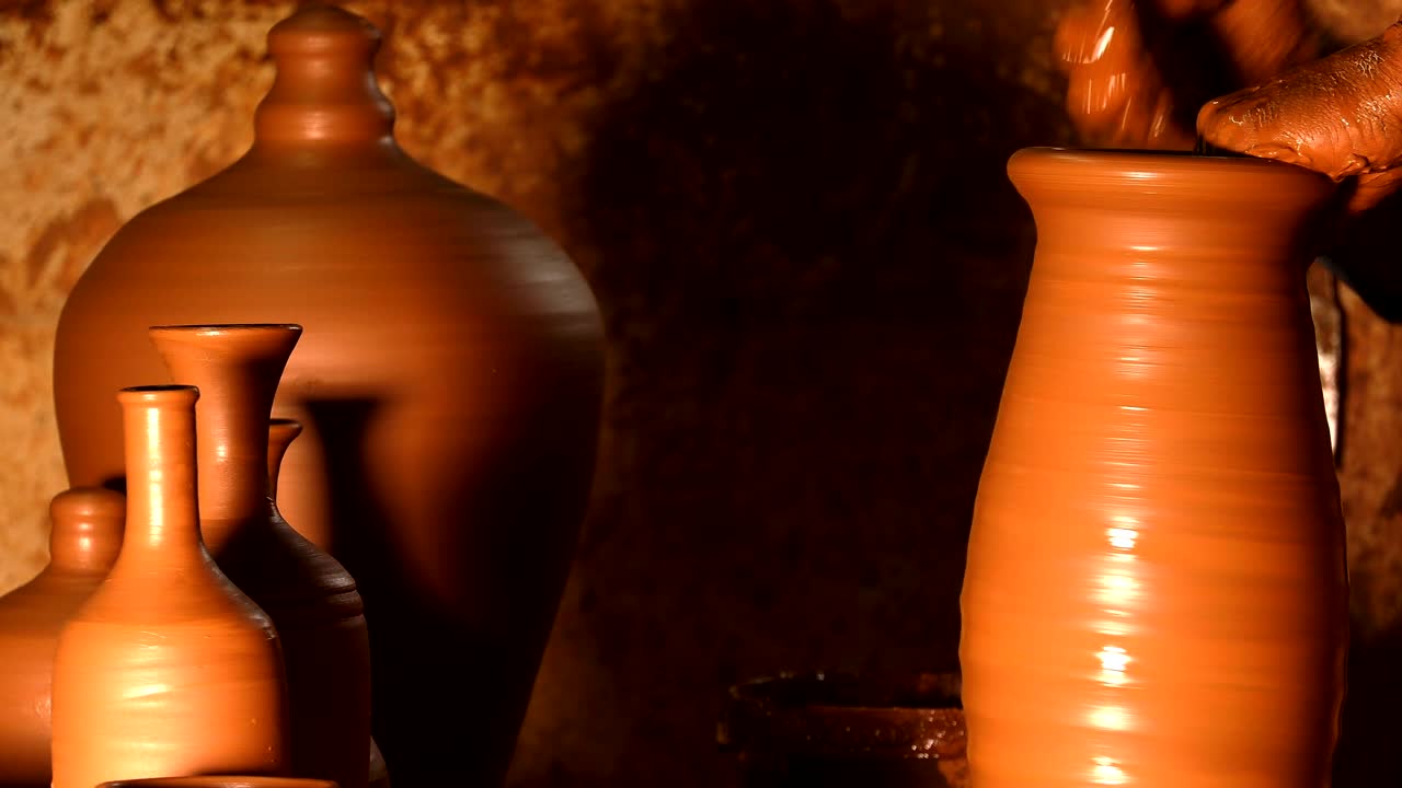 olla hecha de arcilla