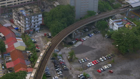 Overground-railway-in-Kuala-Lumpur-Malaysia