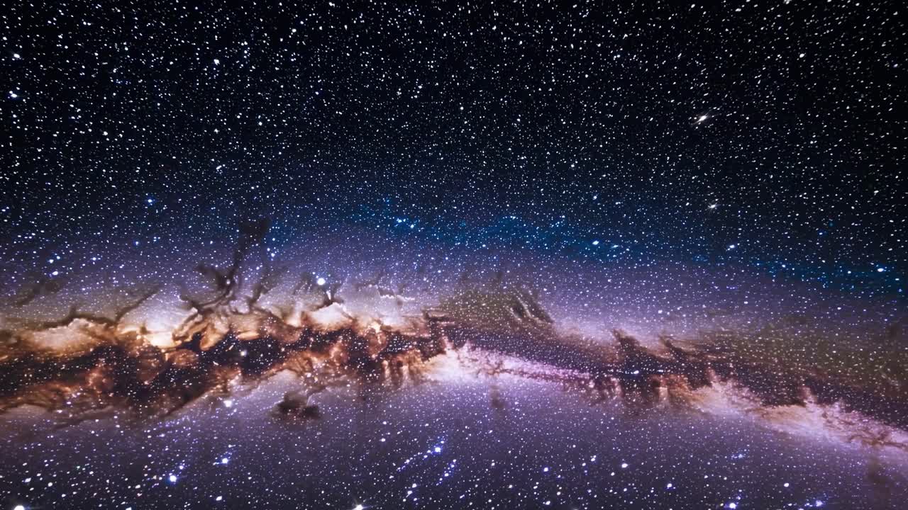 A mesmerizing wide-angle shot of a starry galaxy, capturing the vastness of space