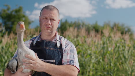 A-farmer-holds-a-large-goose-2