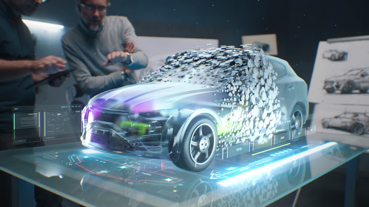 Car Design Team Collaboration with 3D Modeling and Visualization