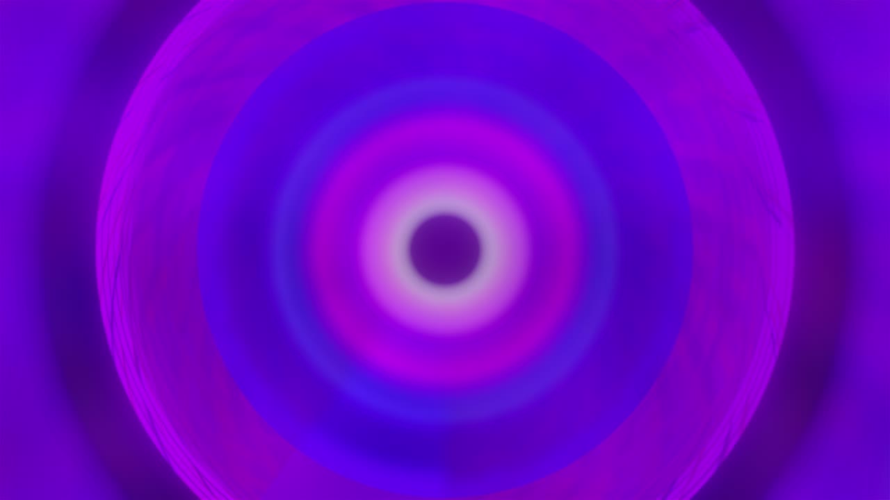 túnel colorido y círculos abstractos