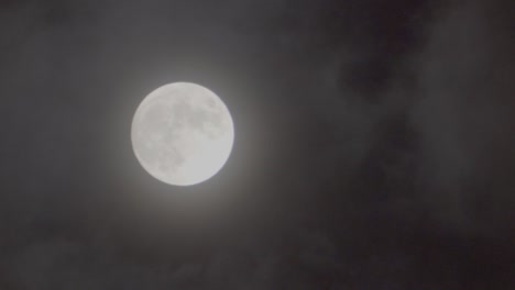 luna llena por la noche y bellamente iluminada en el cielo