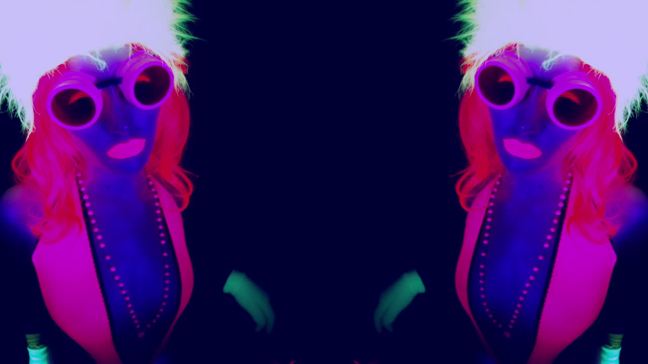 Premium stock video Glowing woman 53