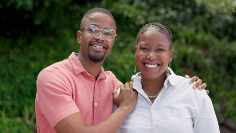 Love,-face-or-happy-black-couple-with-bond