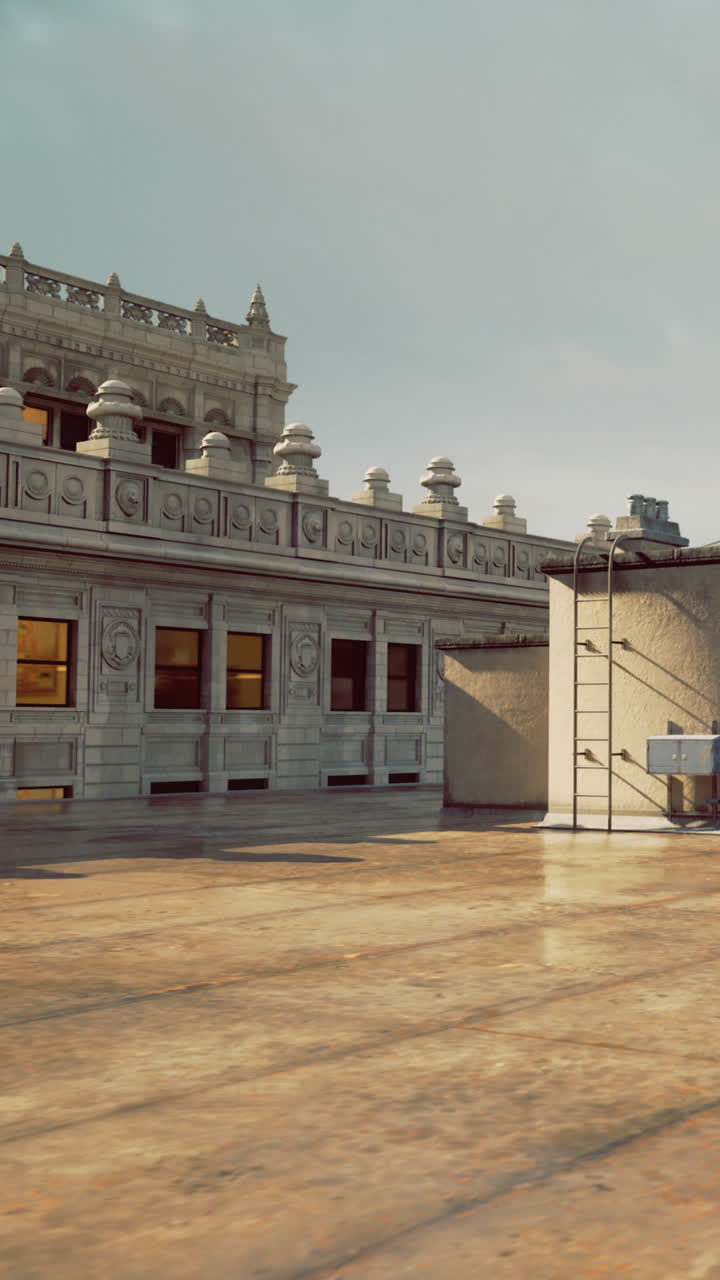 Edificio antiguo con arquitectura detallada en una ciudad durante el día.