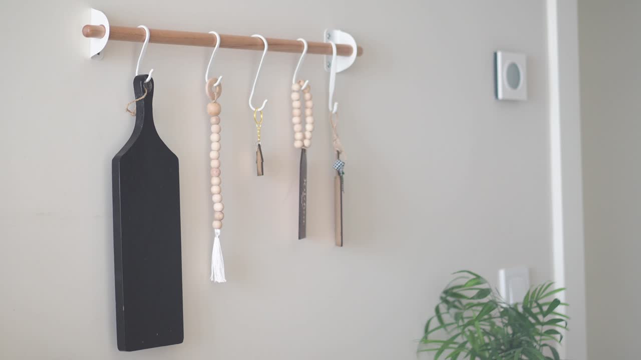 Wall Decor with Wooden Beads and Rustic Accents