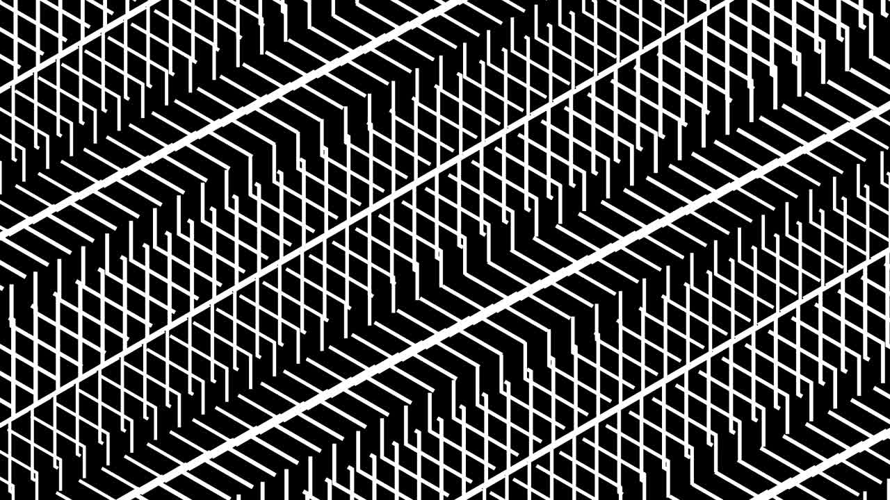 stairs pattern motion background abstract loop black and white