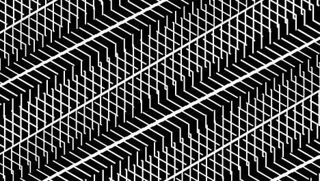 patrón de escaleras movimiento de fondo bucle abstracto blanco y negro