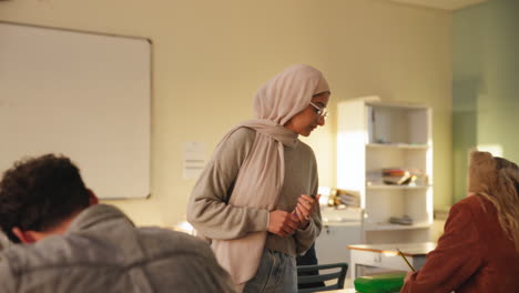 students in a classroom