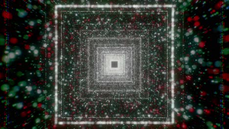 túnel 3d abstracto con luces brillantes
