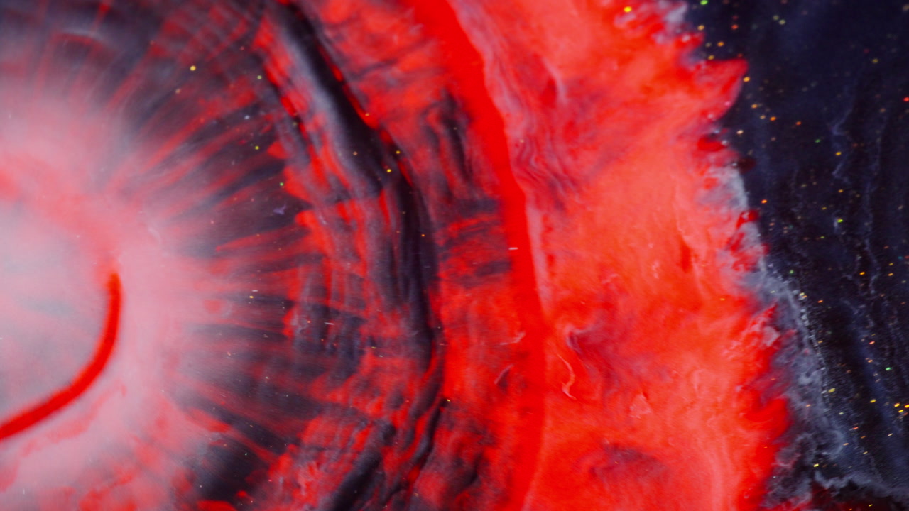 Futuristic biological abstract background with white red structures