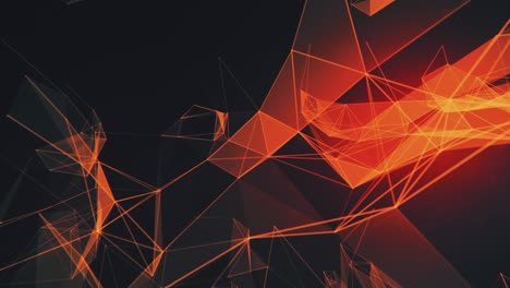 intro de promoción de monedas criptográficas. fondo geométrico abstracto con puntos y líneas de conexión.