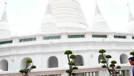 detalle de la pagoda blanca
