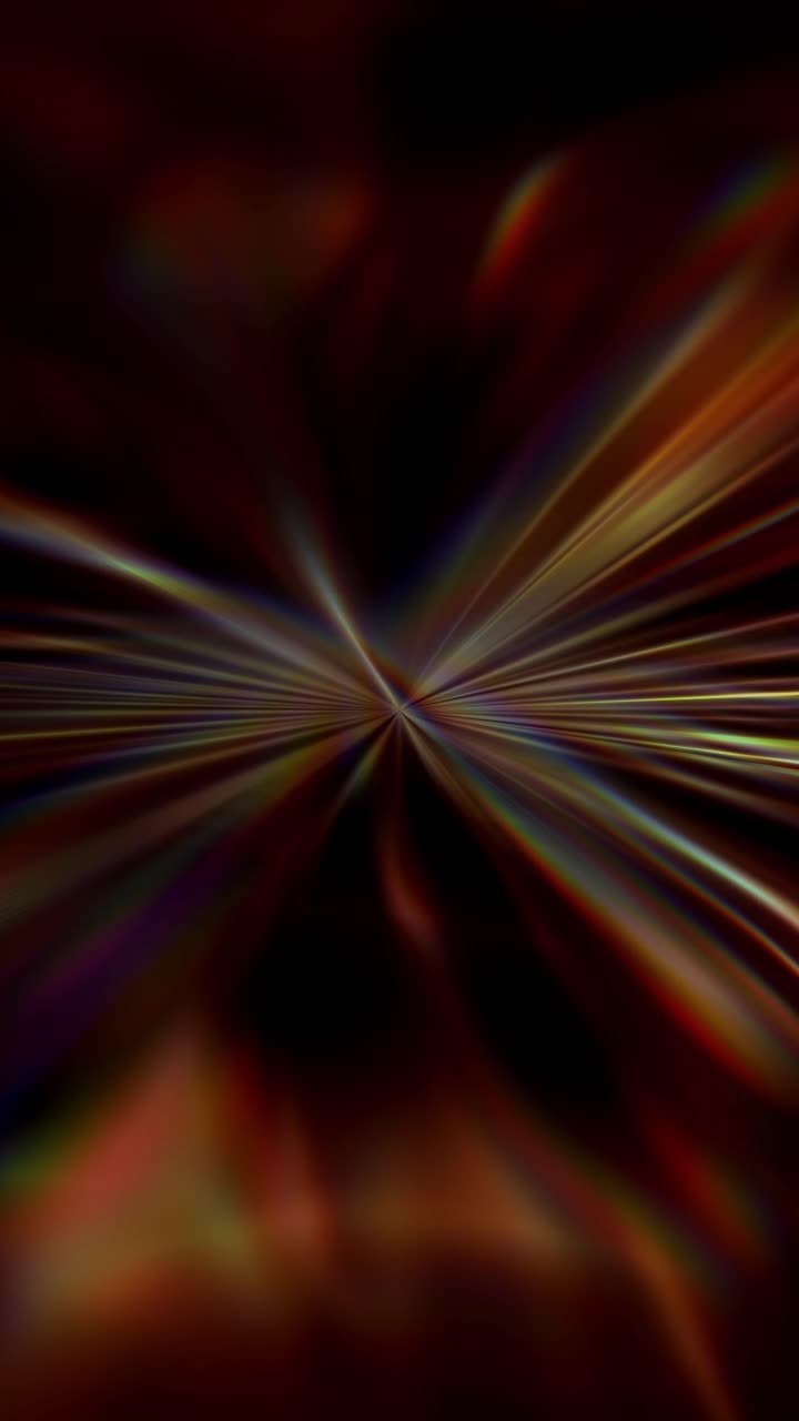 Vertical warm amber and rainbow radial motion blur effect for stories