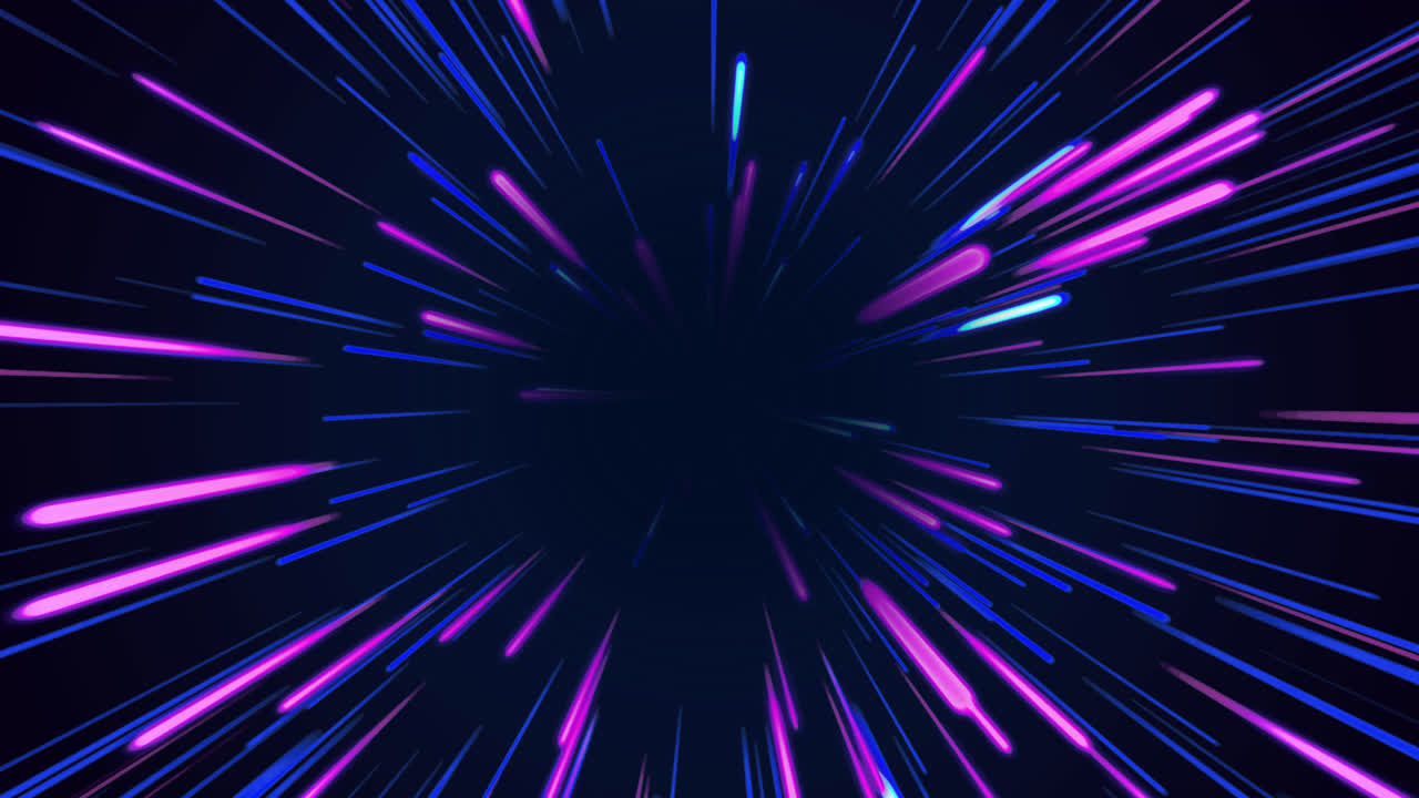 Abstract Hyperspace Warp Speed Light Tunnel Background