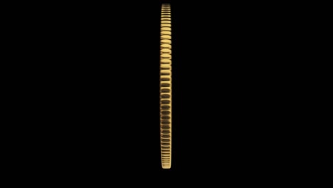 el token de la moneda ntf gira sobre un fondo negro. token no reembolsable. render 3d. lugar de arte criptográfico para la venta. concepto de blockchain.
