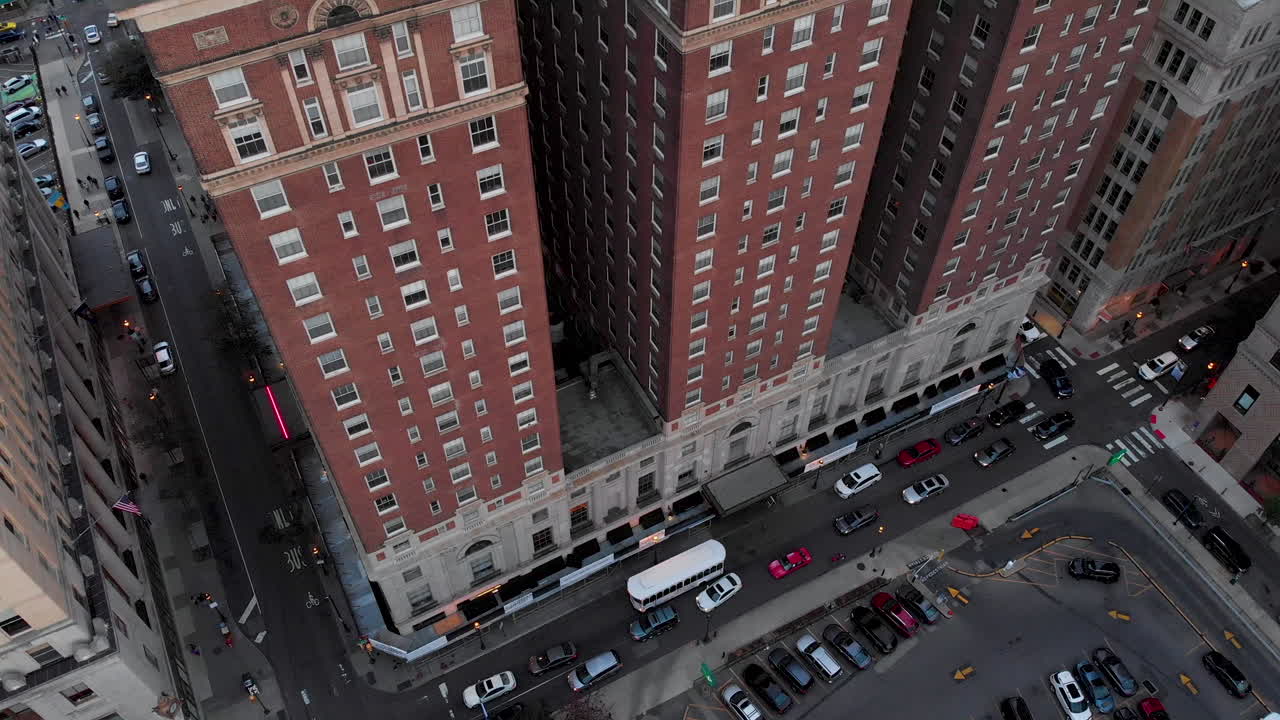 벤 프랭클린 연구소 드론 샷 - 필라델피아, 펜실베니아