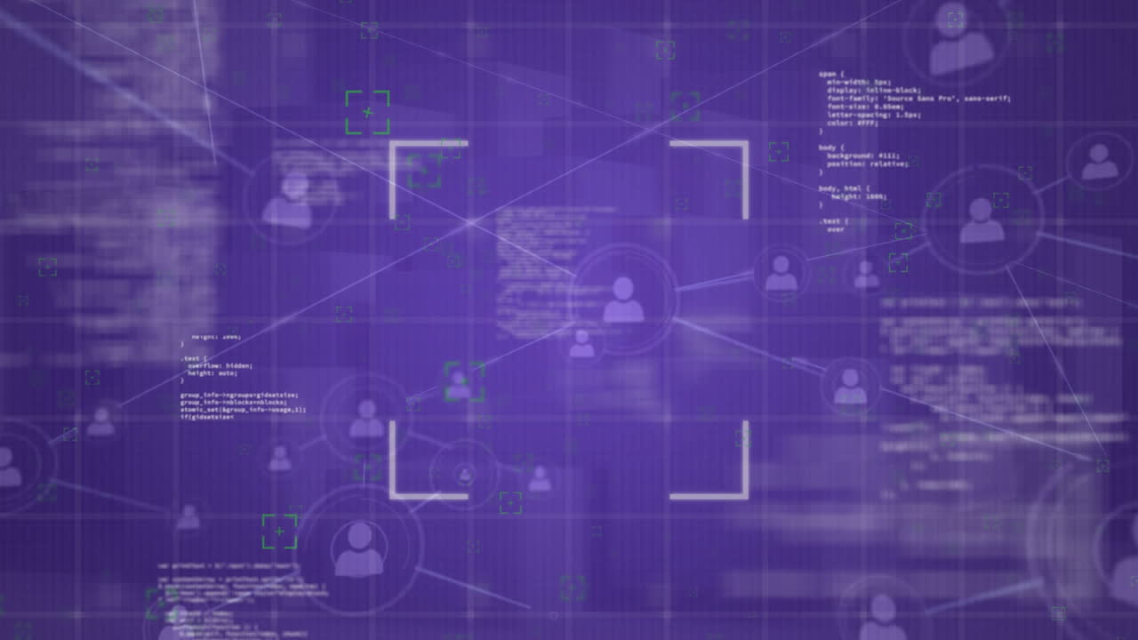 red de conexiones y procesamiento de datos