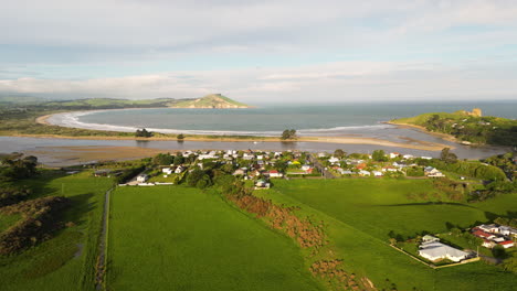 vista aérea panorámica del sitio histórico de huriawa