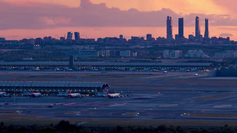 atardecer visto desde paracuellos del jarama