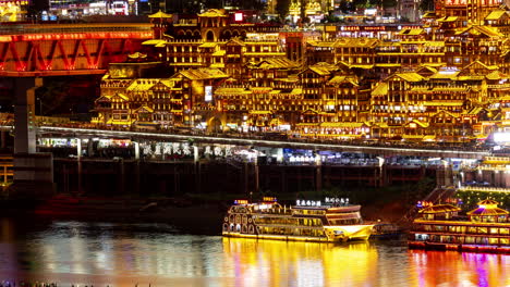 timelapse of the amazing chongqing city skyline from a high vantage point